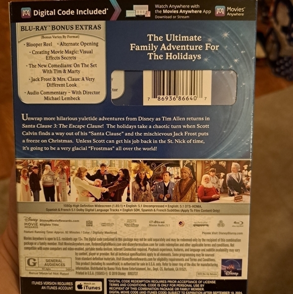 SANTA Clause 3 Blu-ray NWOT - Picture 2 of 2